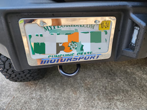 Motorsport license plate frame