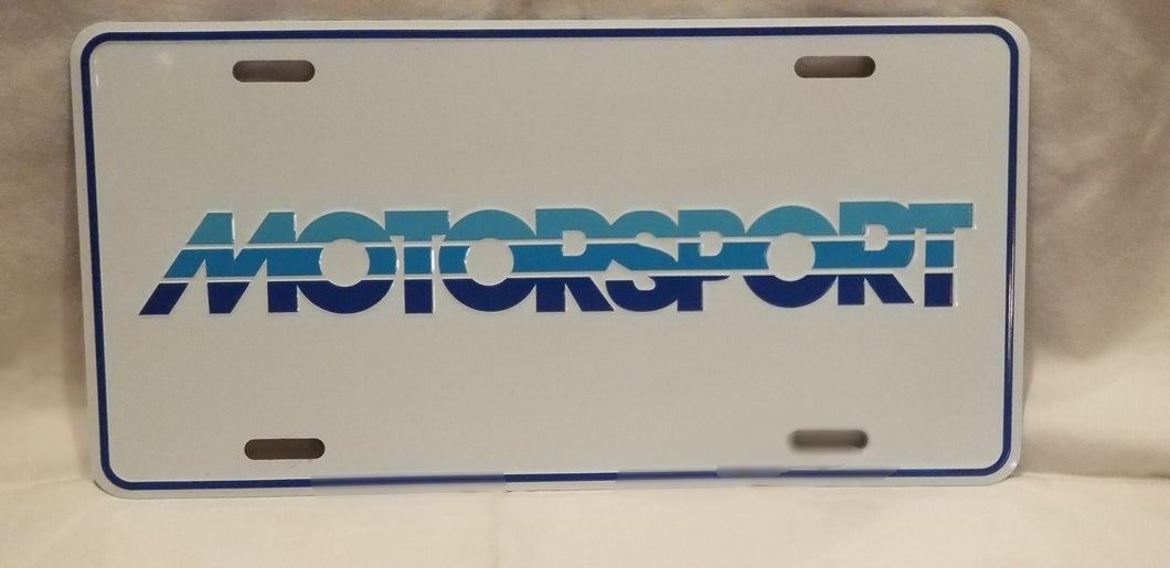 Motorsport Front License Plate