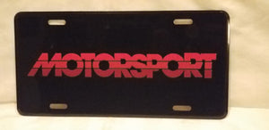 Motorsport Front License Plate